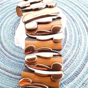 Retro Mid-Century Copper Panel Bracelet RENIOR